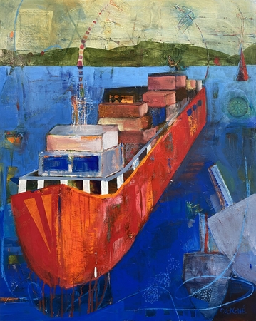 Cargo ship 24"x30"