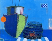 Fishing boat Crab 8"x10"